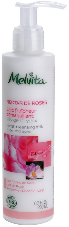 Melvita Nectar de Roses osvěžující čisticí pleťové mléko