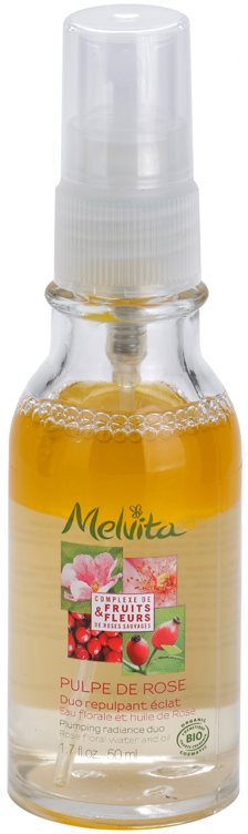 Melvita Pulpe de Rose sérum bifásico para iluminar e alisar pele