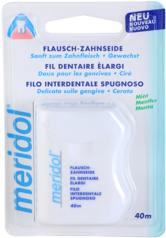 Meridol Dental Care woskowana nić dentystyczna o smaku mięty