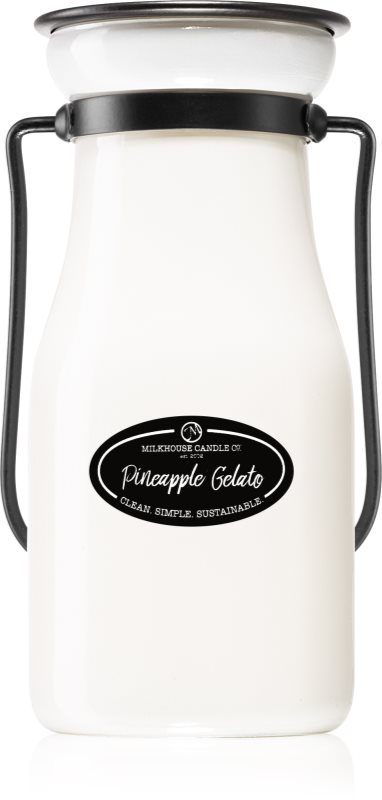 Milkhouse Candle Co. Creamery Pineapple Gelato vonná sviečka 227 g Milkbottle