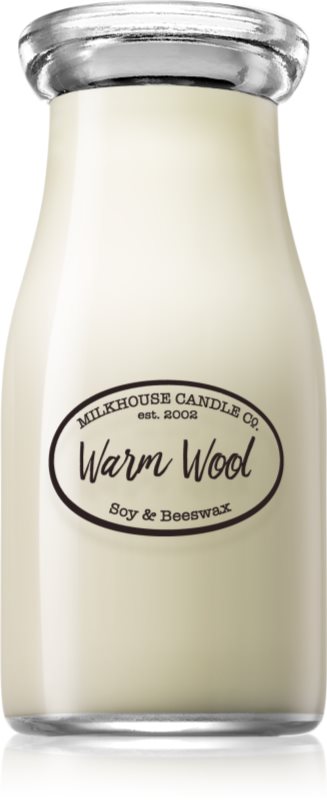 Milkhouse Candle Co. Creamery Warm Wool vonná svíčka 227 g Milkbottle