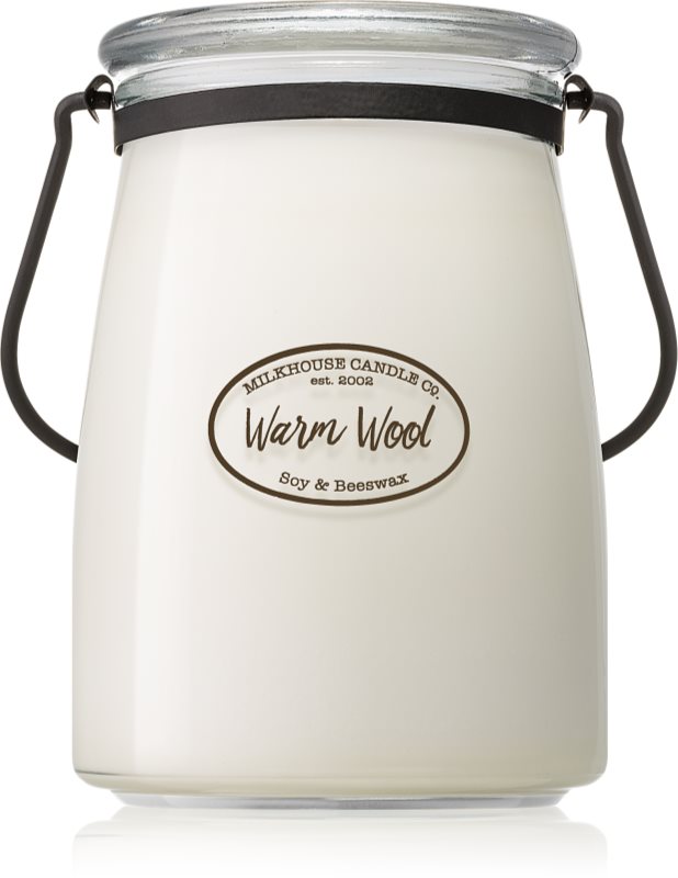 Milkhouse Candle Co. Creamery Warm Wool Duftkerze 624 g Butter Jar