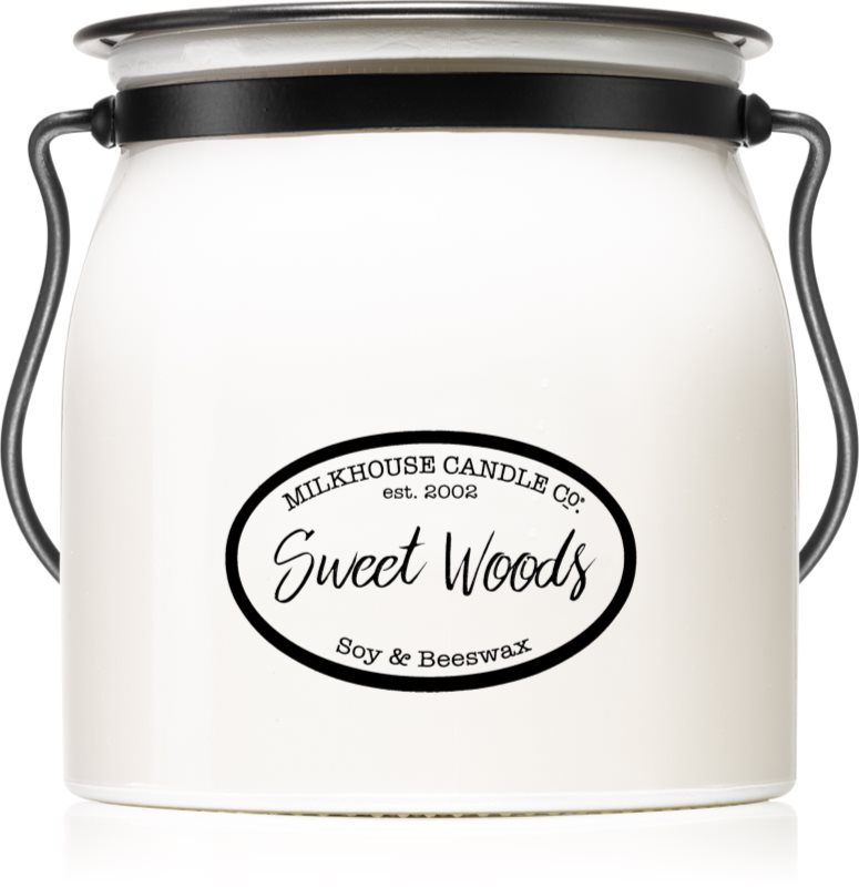 Milkhouse Candle Co. Creamery Sweet Woods Geurkaars 454 gr Butter Jar