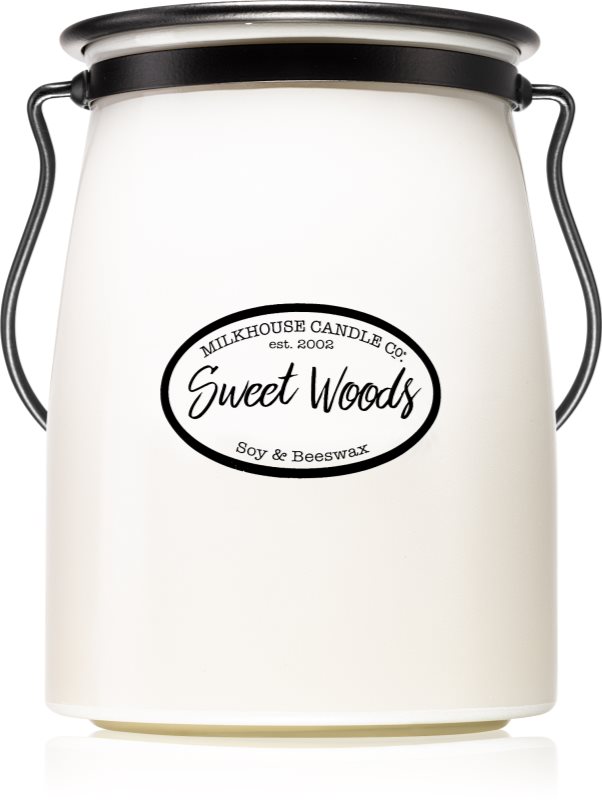 Milkhouse Candle Co. Creamery Sweet Woods bougie parfumée 624 g Butter Jar