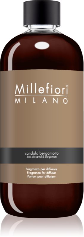 Millefiori Natural Sandalo Bergamotto recarga de aroma para difusores 500 ml
