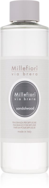 Millefiori Via Brera Sandalwood recarga de aroma para difusores 250 ml
