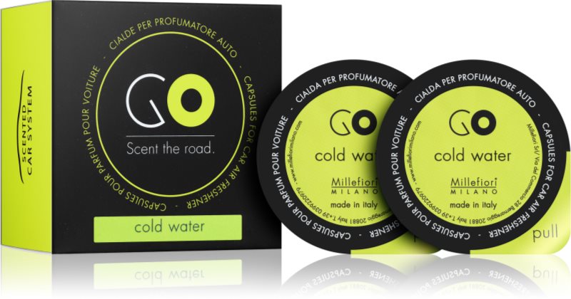 Millefiori GO Cold Water parfum pentru masina 2 buc Refil
