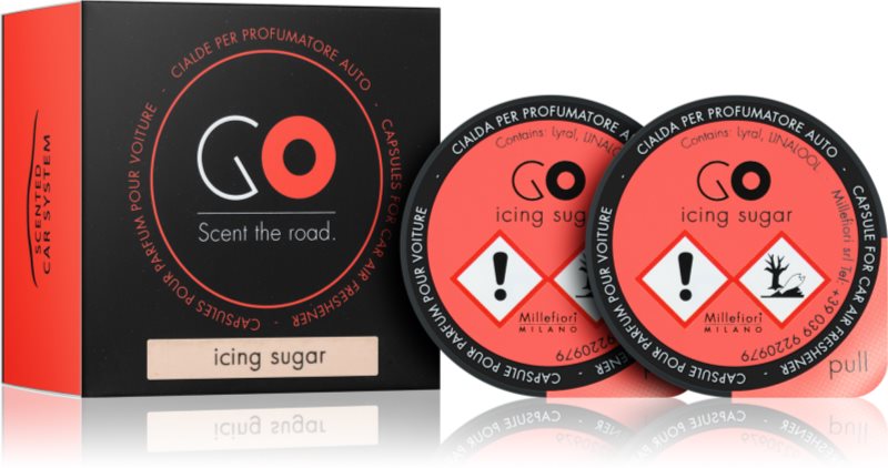 Millefiori GO Icing Sugar Car Air Freshener 2 kpl Refill