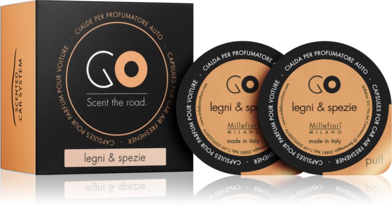 Millefiori GO Legni & Spezie aроматизатор за автомобил 2 бр. резервен пълнител
