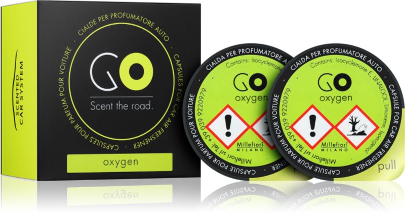 Millefiori GO Oxygen vůně do auta 2 ks náhradní náplň