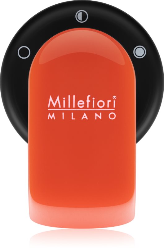 Millefiori GO soporte para ambientador de coche con recarga Arancione (Sandalo Bergamotto)
