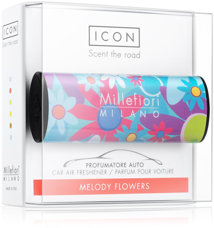 Millefiori Icon Melody Flowers illat autóba Cuori & Fuori