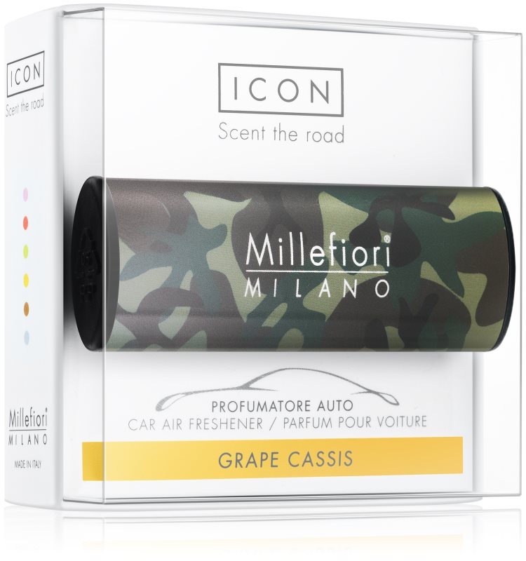 Millefiori Icon Grape Cassis vůně do auta Animalier