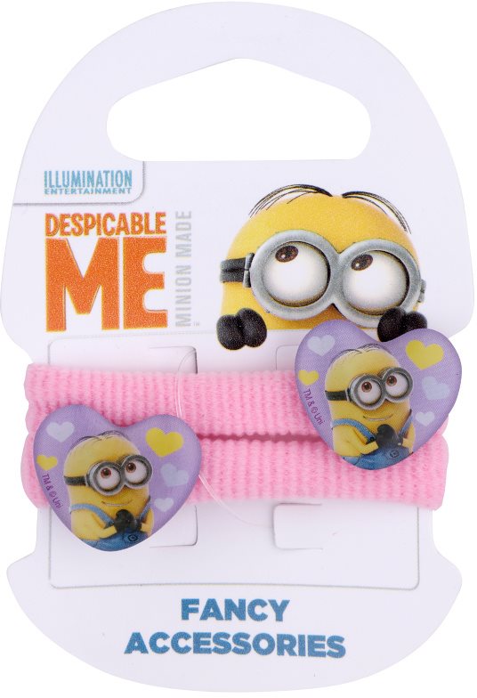 Minions Accessories Dave Elastice pentru par in forma de inima