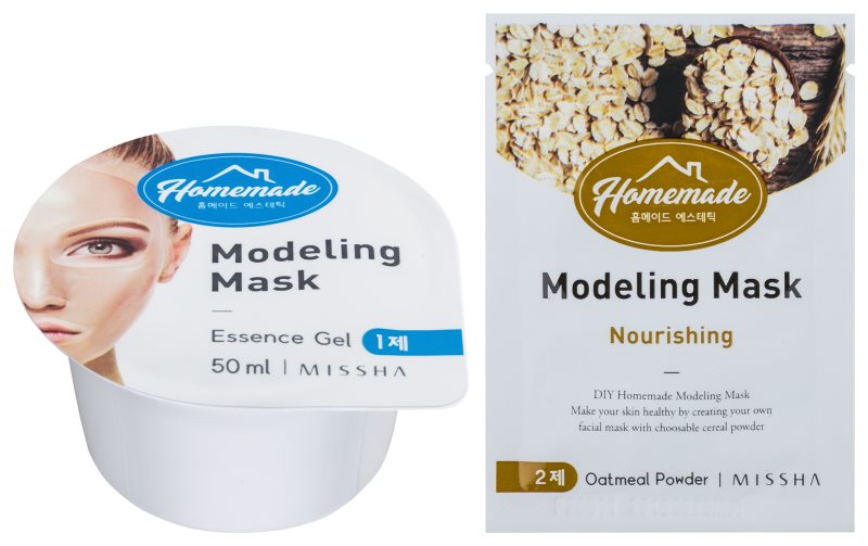 Missha Homemade Oatmeal Powder máscara nutritiva e modeladora com efeito anti-idade