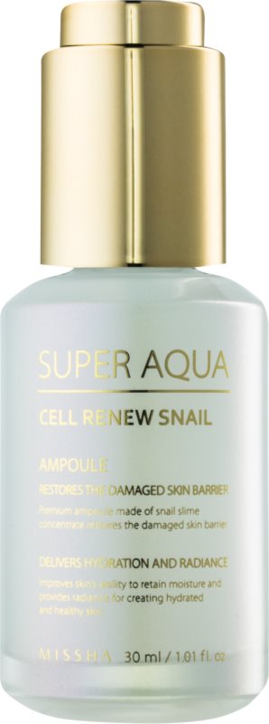 Missha Super Aqua Cell Renew Snail regeneracijski serum za obraz s polžjim ekstraktom