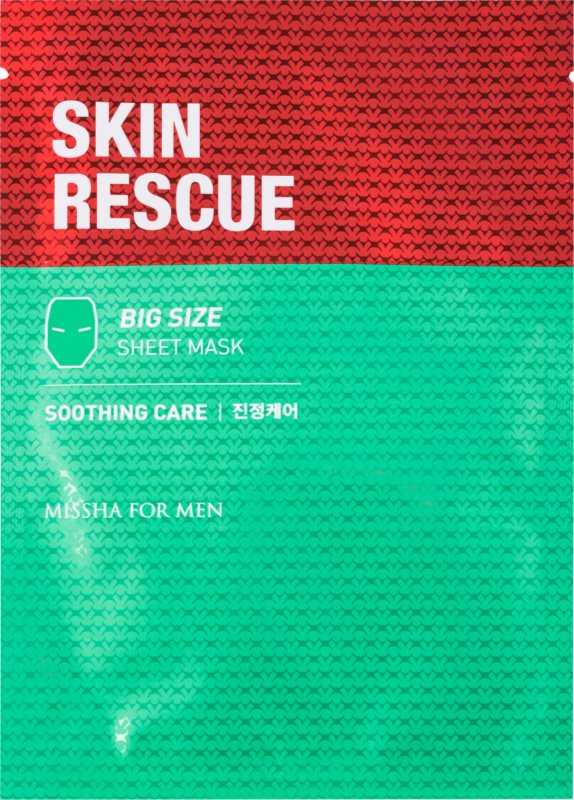 Missha For Men Skin Rescue Calming Face Sheet Mask For Men