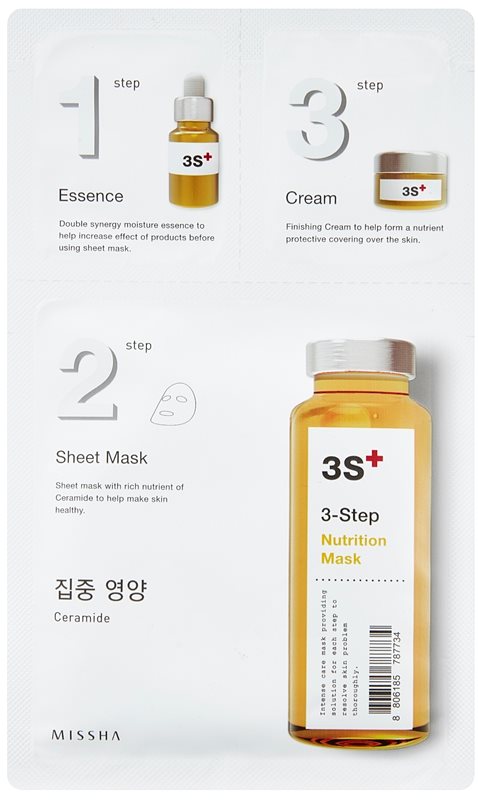 Missha 3-Step mascarilla nutritiva en tres pasos