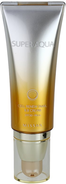 Missha Super Aqua Cell Renew Snail crema BB con extracto de baba de caracol