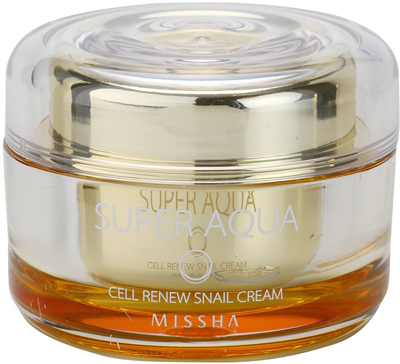 Missha Super Aqua Cell Renew Snail vyživující krém s hlemýždím extraktem