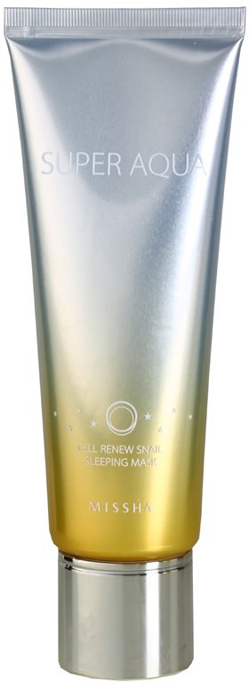Missha Super Aqua Cell Renew Snail maseczka na noc z ekstraktem ze śluzu ślimaka