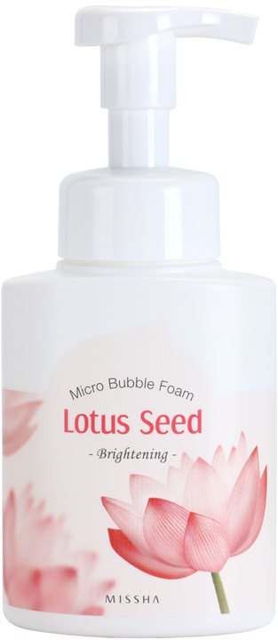 Missha Lotus Seed Brightening Cleansing Mousse with Microbubbles