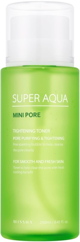 Missha Super Aqua Mini Pore pleťové tonikum pro stažení pórů