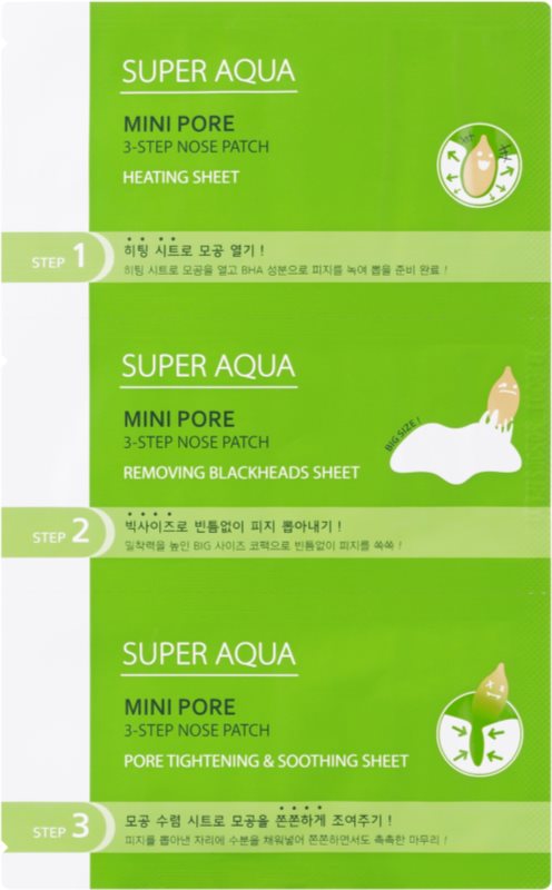 Missha Super Aqua Mini Pore třífázová péče na černé tečky