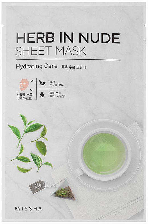 Missha Herb in Nude plátýnková maska s hydratačním účinkem