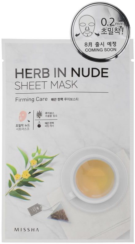Missha Herb in Nude maska iz platna z učvrstitvenim učinkom