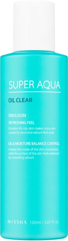 Missha Super Aqua Oil Clear osvěžující emulze