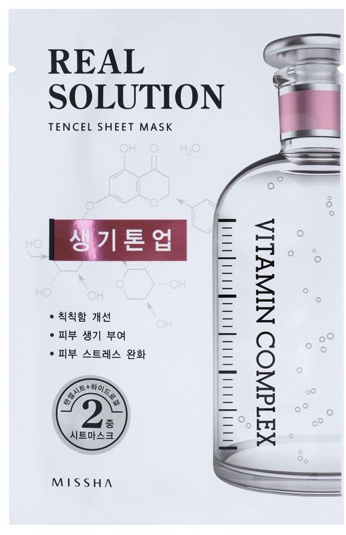 Missha Real Solution plátýnková maska s rozjasňujícím účinkem