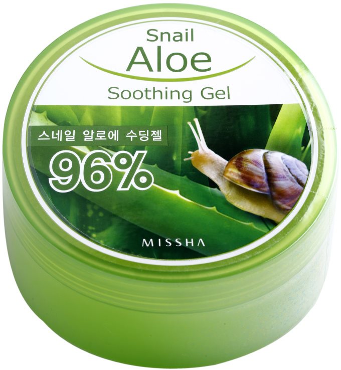 Missha Snail Aloe bőrnyugtató és hidratáló gél Aloe Verával csigakivonattal