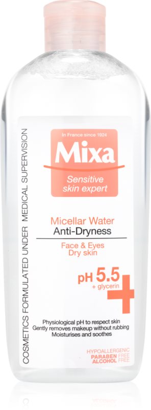 MIXA Anti-Dryness micelárna voda proti vysušovaniu pleti