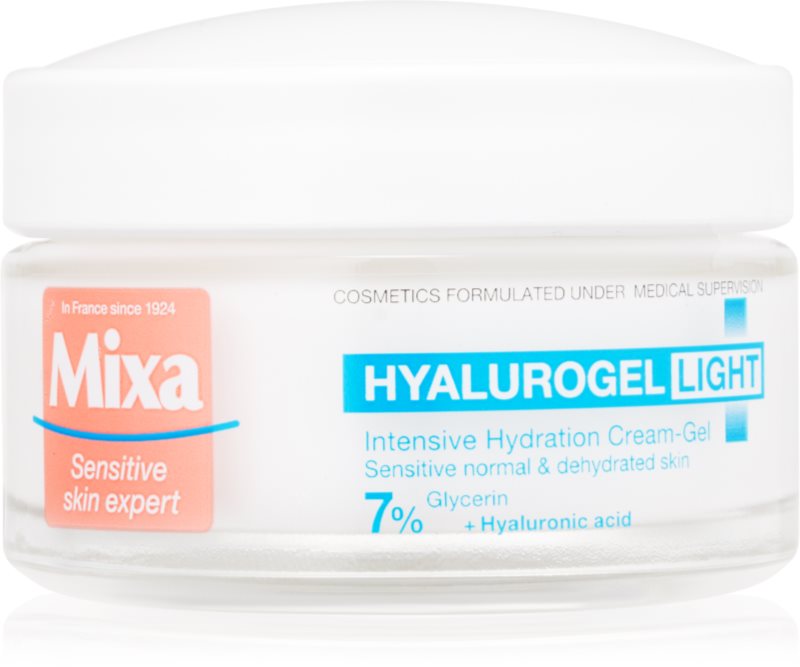 MIXA Hyalurogel Light krem nawilżający do twarzy z kwasem hialuronowym