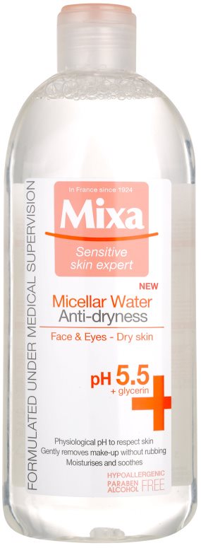 MIXA Anti-Dryness micelární voda proti vysušování pleti