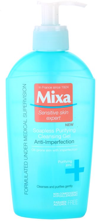 MIXA Anti-Imperfection очищаючий гель для шкіри обличчя без вмісту мила