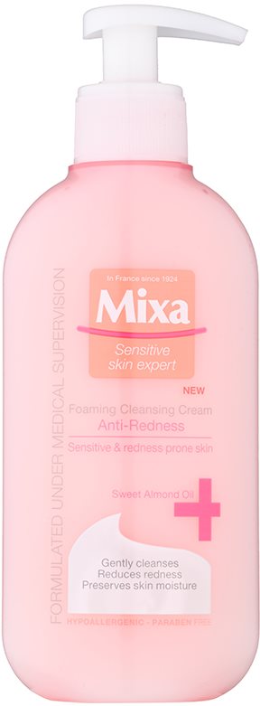 MIXA Anti-Redness nežna čistilna penasta krema