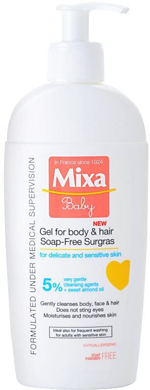 MIXA Baby sprchový gel a šampon 2 v 1 pro děti