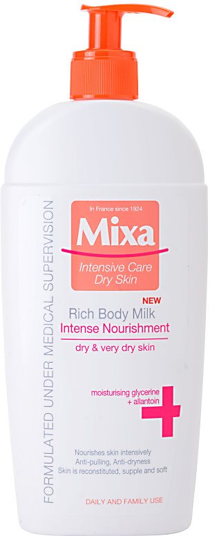 MIXA Intense Nourishment leite corporal nutritivo para pele muito seca