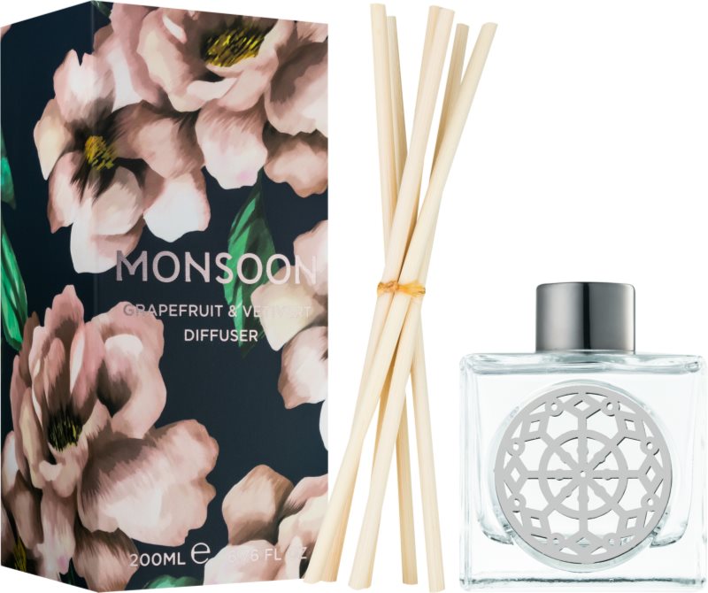 Monsoon Grapefruit & Vetivert Aroma Diffuser With Refill 200 ml