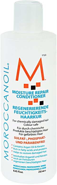 Moroccanoil Moisture Repair balzam za poškodovane in kemično obdelane lase
