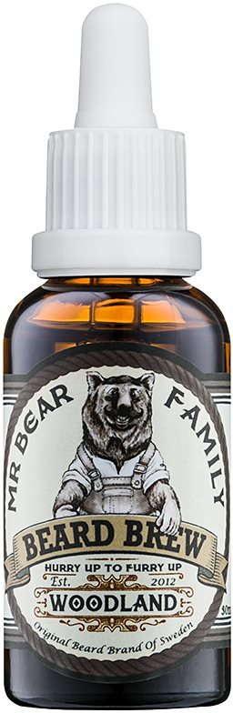 Mr Bear Family Woodland óleo para barba