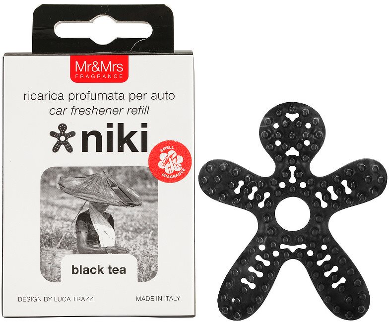 Mr & Mrs Fragrance Niki Black Tea vůně do auta náhradní náplň