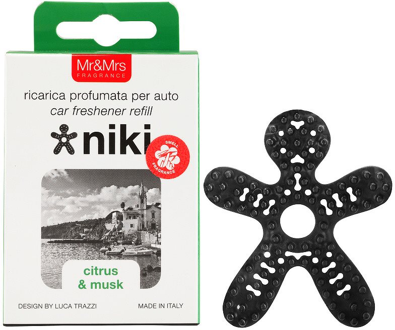Mr & Mrs Fragrance Niki Citrus & Musk Car Air Freshener Refill