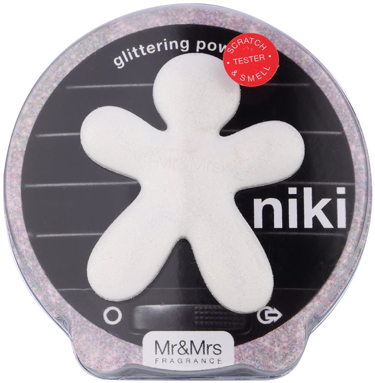 Mr & Mrs Fragrance Niki Glittering Powder ambientador de coche para ventilación recargable