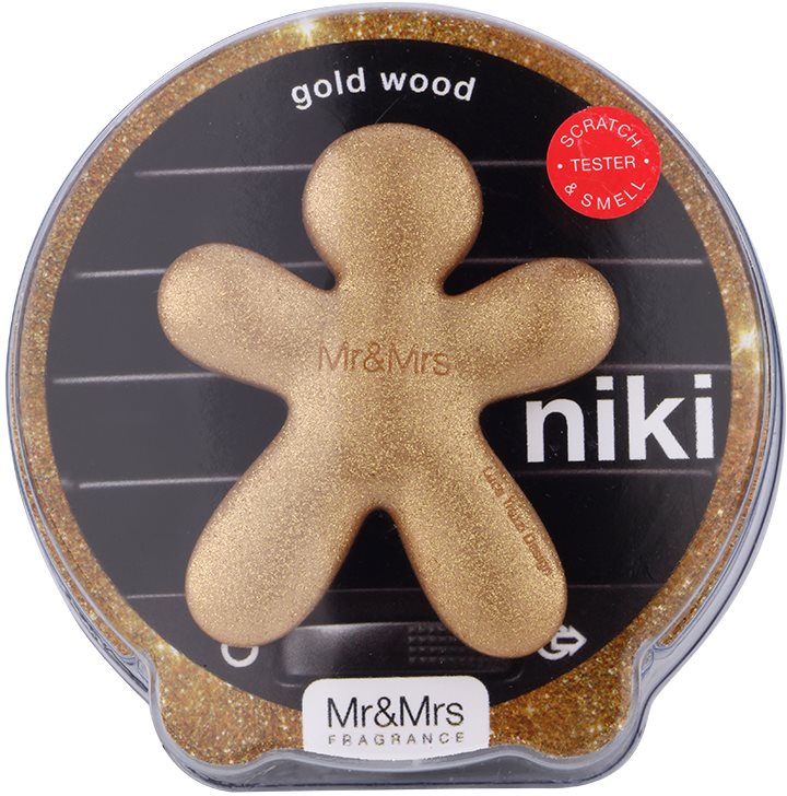 Mr & Mrs Fragrance Niki Gold Wood vůně do auta