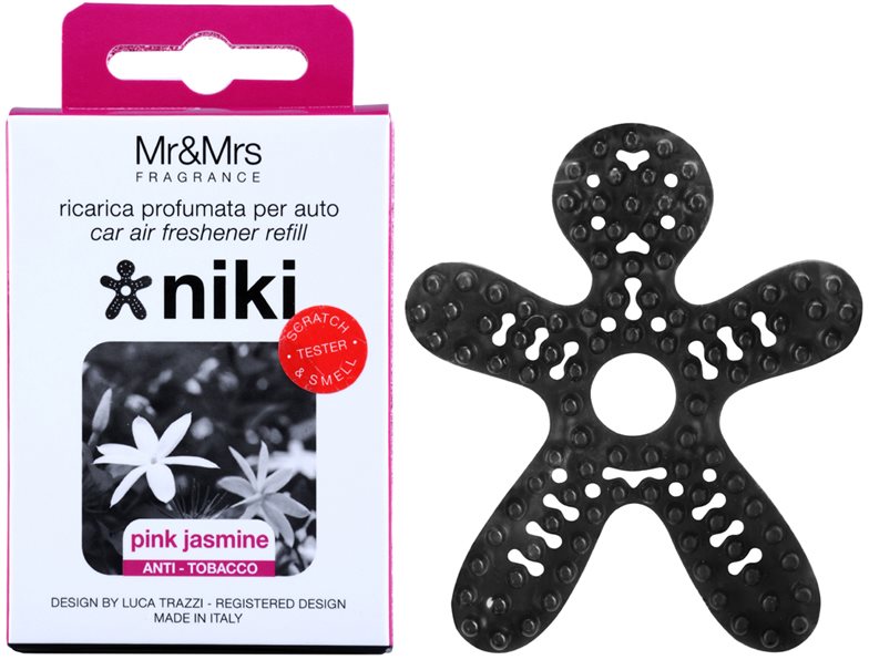 Mr & Mrs Fragrance Niki Pink Jasmine vůně do auta náhradní náplň