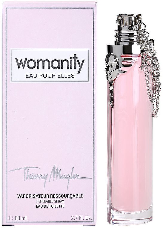 Mugler Womanity Eau pour Elles Eau de Toilette für Damen 80 ml Nachfüllbar