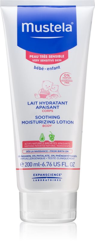 Mustela Bébé beruhigende Hautmilch für Kinder ab der Geburt
